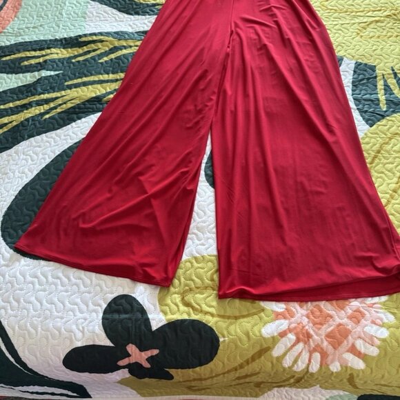 MSK RED Riemstone/Jeweled Necklace Collar Jumpsuit, Size, 16 - Picture 6 of 6